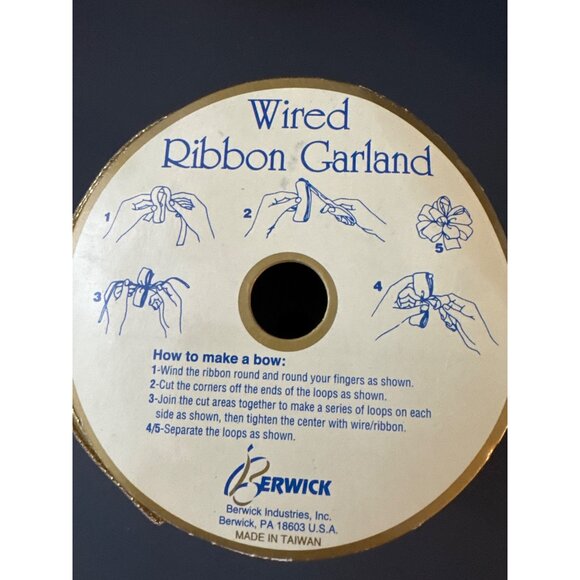 6 Rolled Wired Gold Ribbon 2.5" wide 10 Yards Each NEw - Picture 5 of 7